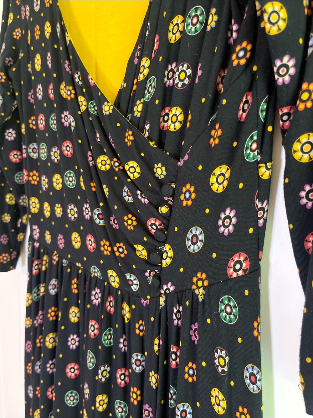 Anthropologie Maeve Archival Floral Dress Size Medium Swing Twee Work Office - Picture 6 of 9